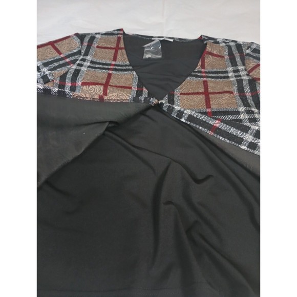 Serengeti Women Sz 1X Elegant Floral Roses Embossed Glitter Overlay Top - Picture 6 of 16